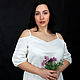  Соната - элегантное платье&сарафан из льна белого цвета, Платья, Пучеж,  Фото №1