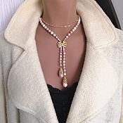 Украшения handmade. Livemaster - original item Jewelry sets: Pearl necklace 