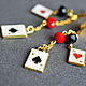 Серьги "Poker game". Серьги-пусеты. mavi. Ярмарка Мастеров.  Фото №5