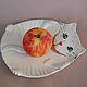  Cheshire Cat. Dish. Mila. My Livemaster. Фото №5