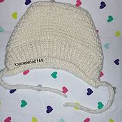 Одежда детская handmade. Livemaster - original item Knitted beanie for toddler. Handmade.