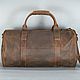 Кожаная Дорожная сумка Duffle Dark Brown, Дорожная сумка, Москва,  Фото №1