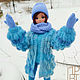 Copy of Copy of Copy of Blue Knitted Dress for Smart Doll, Dollfie Dream, 1/3 BJD, Clothes for dolls, Balahna,  Фото №1