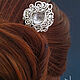 Hairpin with rhinestone stone 'Bride'. Hairpin. Del-moro. Online shopping on My Livemaster.  Фото №2