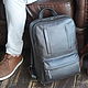 Backpack leather male 'Salvador' (Brown), Backpacks, Yaroslavl,  Фото №1