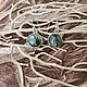 Серьги с серафинитом. Серьги классические. Vadjra-jewelry. Ярмарка Мастеров.  Фото №6