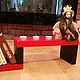 Полка деревянная интерьерная Красно-черная. Полки. Мария mouse. Ярмарка Мастеров.  Фото №5