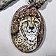  Pendant with lacquer miniature Cheetah, Pendant, Biisk,  Фото №1