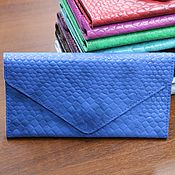 Сумки и аксессуары handmade. Livemaster - original item Wallet ENVELOPE blue. Handmade.