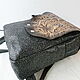 Leather backpack with Leopard engraving. Backpacks. Innela- авторские кожаные сумки на заказ.. My Livemaster. Фото №5