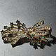 Vintage brooch with green crystals!. Vintage brooches. Antiki777. Online shopping on My Livemaster.  Фото №2