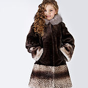 Одежда детская handmade. Livemaster - original item :  Children`s and adolescent Mouton fur coat 