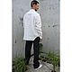 Рубашка мужская из конопли Hemp Big Shirt White. Рубашки мужские. VÄN Studio. Ярмарка Мастеров.  Фото №6