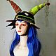The jester's hat 'Harlequin Neon'. Carnival Hats. Felt Hats Shop. My Livemaster. Фото №4