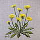 Embroidered stitch pattern 'Yellow dandelions'. Pictures. Irina  Art embroidery. Online shopping on My Livemaster.  Фото №2