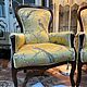Заказать Винтаж: Кресло каминное в стиле Шинуазри, массив дерева. Karolina- Элитная Мебель. Ярмарка Мастеров. . Мебель винтажная Фото №3