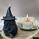 Свеча формовая кот Маг. Свечи. Silver Candle. Интернет-магазин Ярмарка Мастеров.  Фото №2