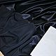 Атласный шёлк тёмно-синего цвета VIKTOR & ROLF. Ткани. IdeaSeta          Итальянские ткани. Интернет-магазин Ярмарка Мастеров.  Фото №2