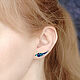 Copy of Copy of EARRINGS CLIMBERS with turquoise and lapis lazuli, Climber earrings, Moscow,  Фото №1