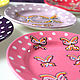 'Butterflies' set of decorative plates hand painted. Decorative plates. Art by Tanya Shest. My Livemaster. Фото №5