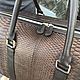 Travel bag made of Python skin. Travel bag. exotiqpython. My Livemaster. Фото №4