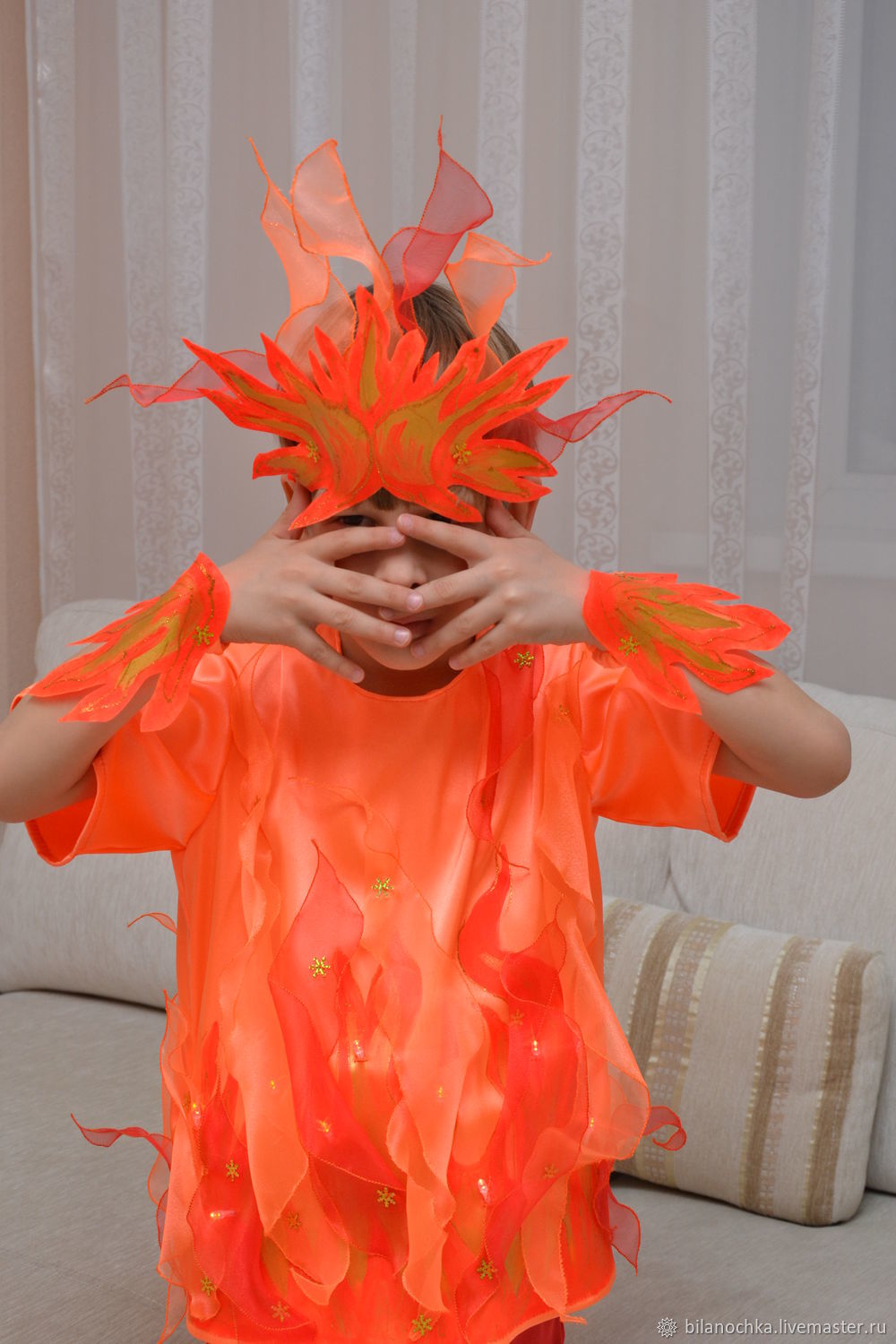 Как сделать костюм огня для девочки своими руками 🚩 Hand-made