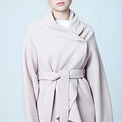 Одежда handmade. Livemaster - original item Jacket made of loden clothes, beige pink wool coat smell. Handmade.