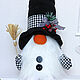 Новогодний Гном Снеговик с ножками. Снеговики. Cute Gnome. Ярмарка Мастеров.  Фото №4