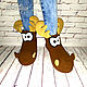 Moose Slippers, Slippers, Novosibirsk,  Фото №1