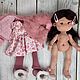 Кукла текстильная Розовая зима. Интерьерная кукла. Rona-toys. Ярмарка Мастеров.  Фото №6
