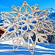 SNOWFLAKE WITH SILVERING 2 PIECES. Dream Catcher Materials. The Gift Oasis. My Livemaster. Фото №8