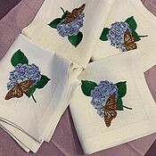 Для дома и интерьера handmade. Livemaster - original item Swipe: Linen napkins 