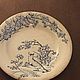 Винтаж: Антикварная тарелка Terre de Fer Chasse , XIX век, Франция,. Тарелки винтажные. Brocante chez Alla. Ярмарка Мастеров.  Фото №6