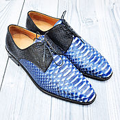 Обувь ручной работы handmade. Livemaster - original item Derby men`s Python skin, in exclusive colors!. Handmade.