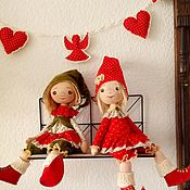 Куклы и игрушки handmade. Livemaster - original item Interior Gnome Dolls Homemade Boy and Girl.. Handmade.