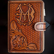 Brown bill holder with transition (money clip)