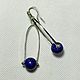 Серьги классические "Синеглазка". Серьги классические. be_jivejewelry. Интернет-магазин Ярмарка Мастеров.  Фото №2
