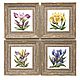  Irises, set of 4 pcs, Panels, Kazan,  Фото №1