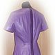 Leather dress ' Delicate violet'. Dresses. AVS -dressshop. Online shopping on My Livemaster.  Фото №2