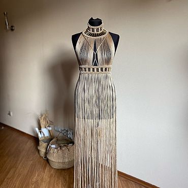 Одежда ручной работы. Ярмарка Мастеров - ручная работа Платье макраме. Handmade.