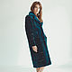 Women beaver fur coat in blue. Fur Coats. Forestfox. Family Fur Atelier. Online shopping on My Livemaster.  Фото №2