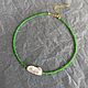 Изумрудный чокер с жемчугом. Колье - чокер из бусин. Чокер. STATEMENTS JEWELRY Only_you_byElena. Ярмарка Мастеров.  Фото №7