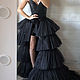  Юбка-шлейф съемная к платью в стиле Giambattista Valli. Юбки. Materia Prima Ателье ОНЛАЙН. Интернет-магазин Ярмарка Мастеров.  Фото №2