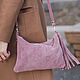 Заказать Розовая Сумка через плечо замшевая Клатч Кроссбоди замша. Bags by Katerina Klestova (kklestova). Ярмарка Мастеров. . Сумка через плечо Фото №3