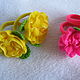 Order ELASTIC bands for HAIR 'ROSES' knitted original. Gala Devi (crochet design). Livemaster. . Hairpins Фото №3