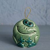 Сувениры и подарки handmade. Livemaster - original item Christmas decorations: frog. Handmade.