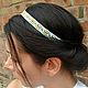 Boho-style beaded elastic band Hair Hoop, Headband, Taganrog,  Фото №1