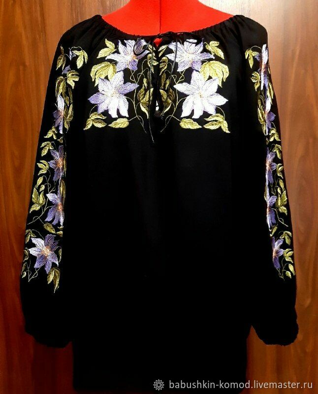 Women's embroidered blouse 'Summer Fragrance' ZHR4-280, Blouses, Temryuk,  Фото №1