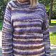 Заказать sweater with asymmetrical sleeves. Knitting_larka. Ярмарка Мастеров. . Sweaters Фото №3