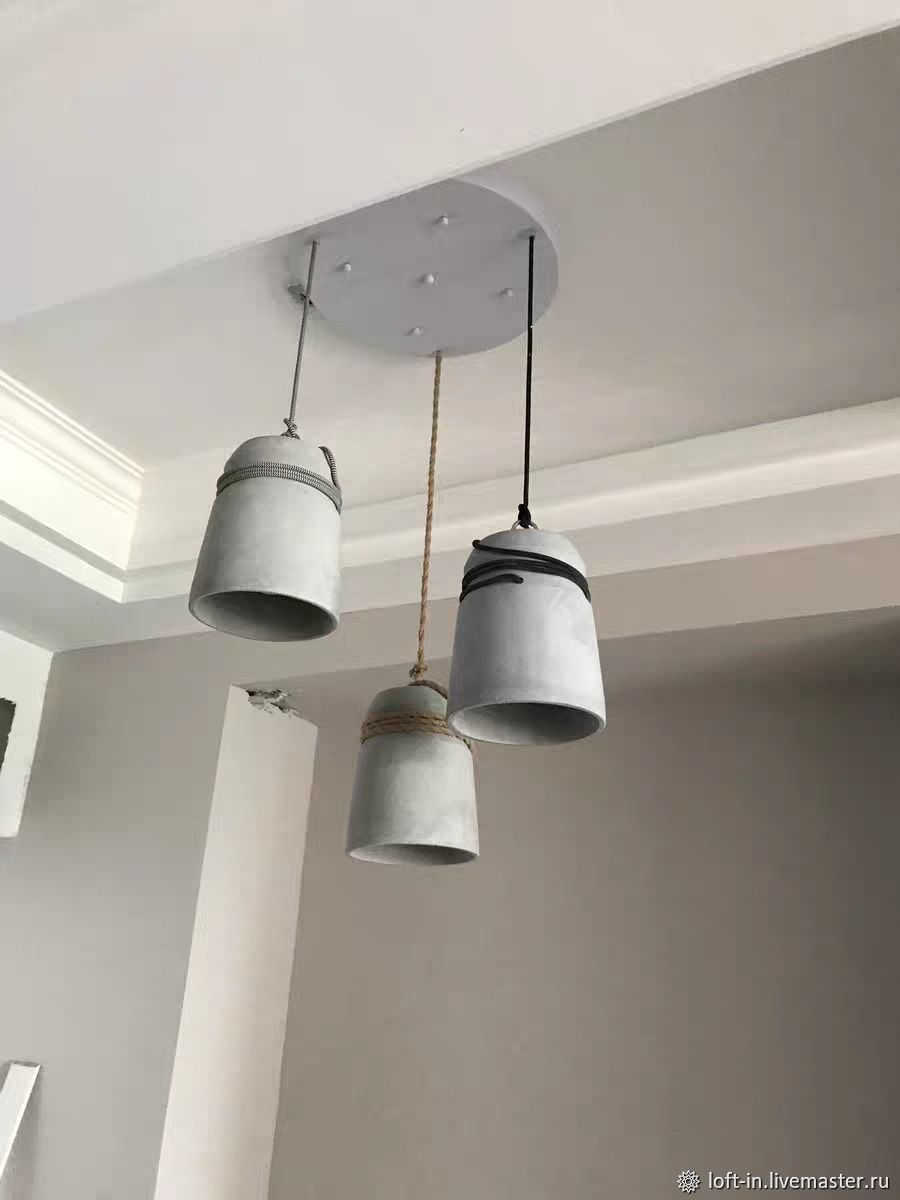 Бетонный светильник Design Rope в интернет-магазине Ярмарка Мастеров по ...